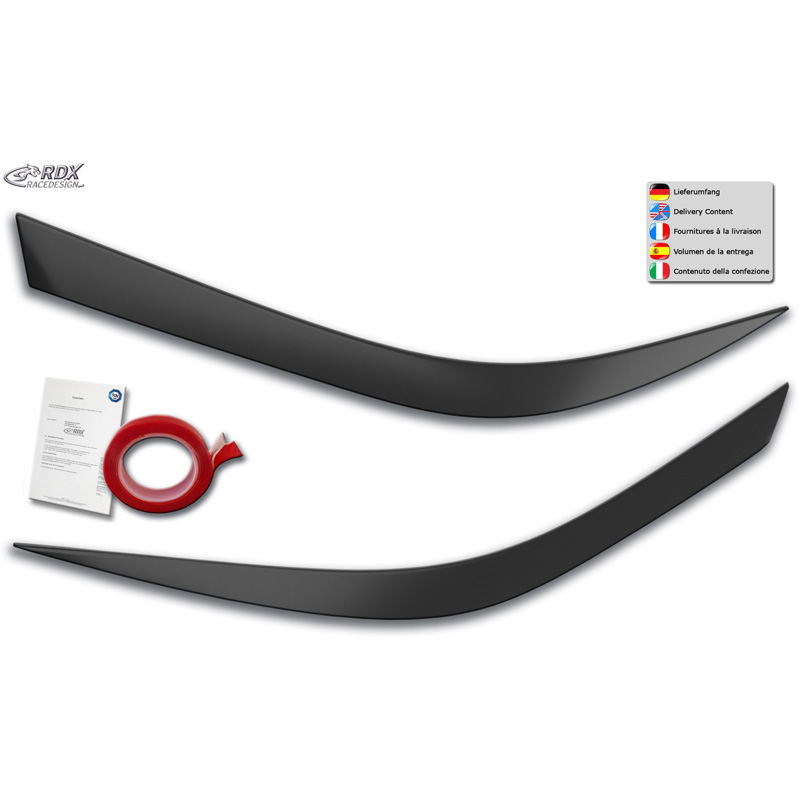 Spoilers de phares sur mesure pour Kia XCeed (CD) 2019- (ABS)