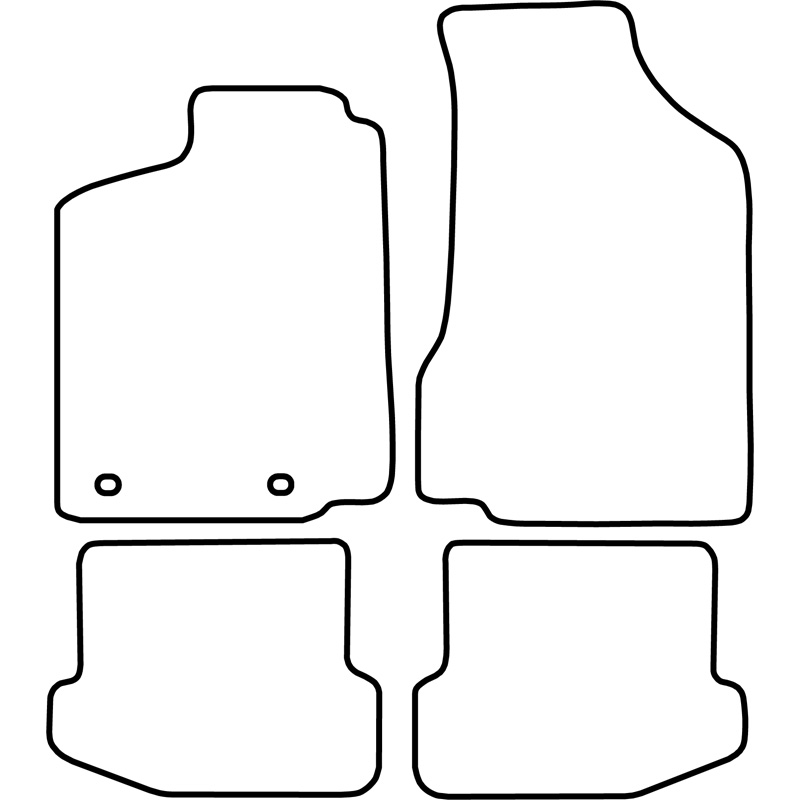 Set de tapis de sol sur mesure pour Volkswagen Polo 6N 1994-1999