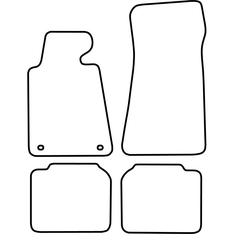 Set de tapis de sol en velours sur mesure pour BMW Série 7 1988-1994