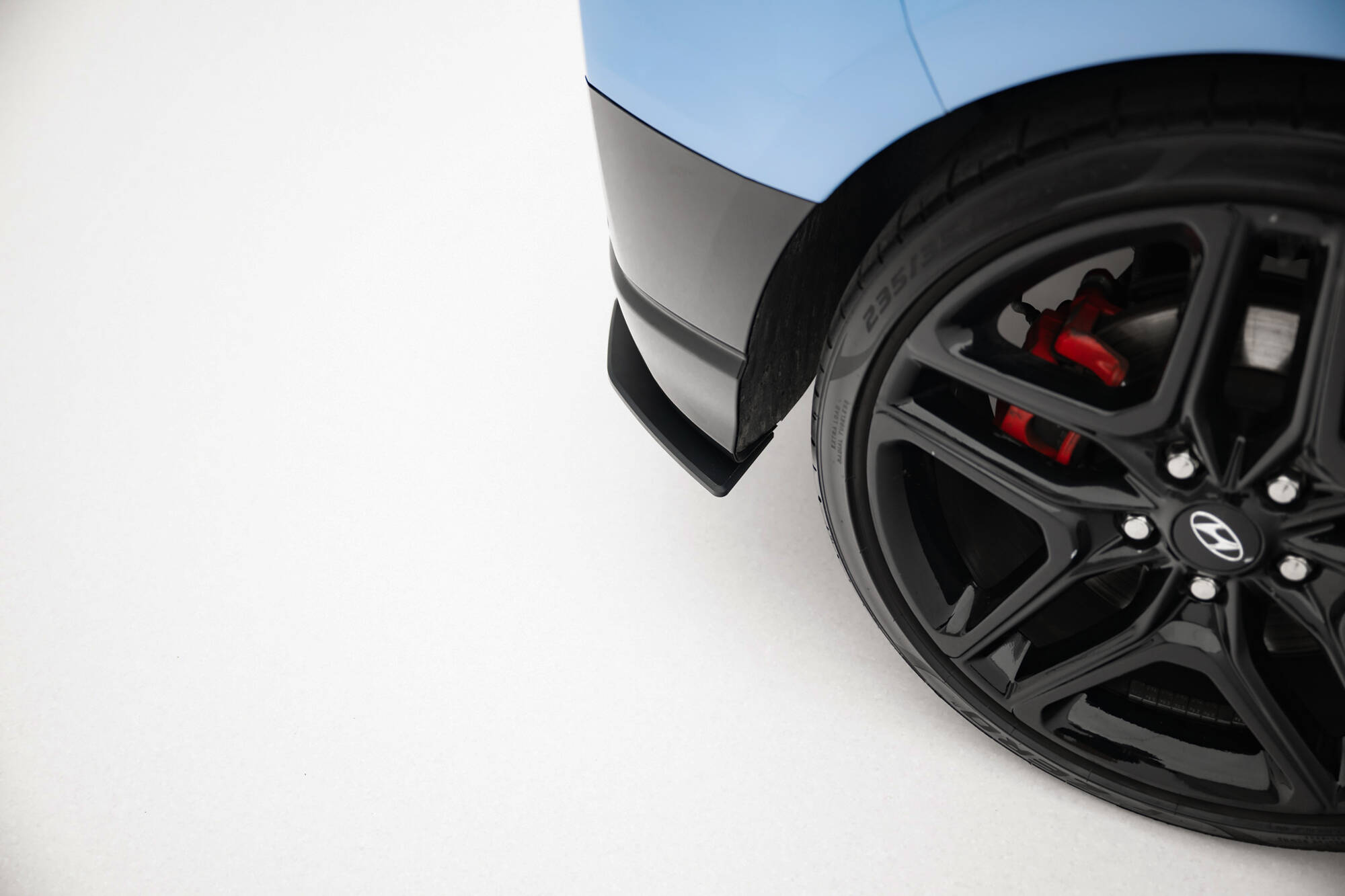 Street Pro Achterzij Spoilers Hyundai Veloster N MK2 Maxton Glanzend zwart