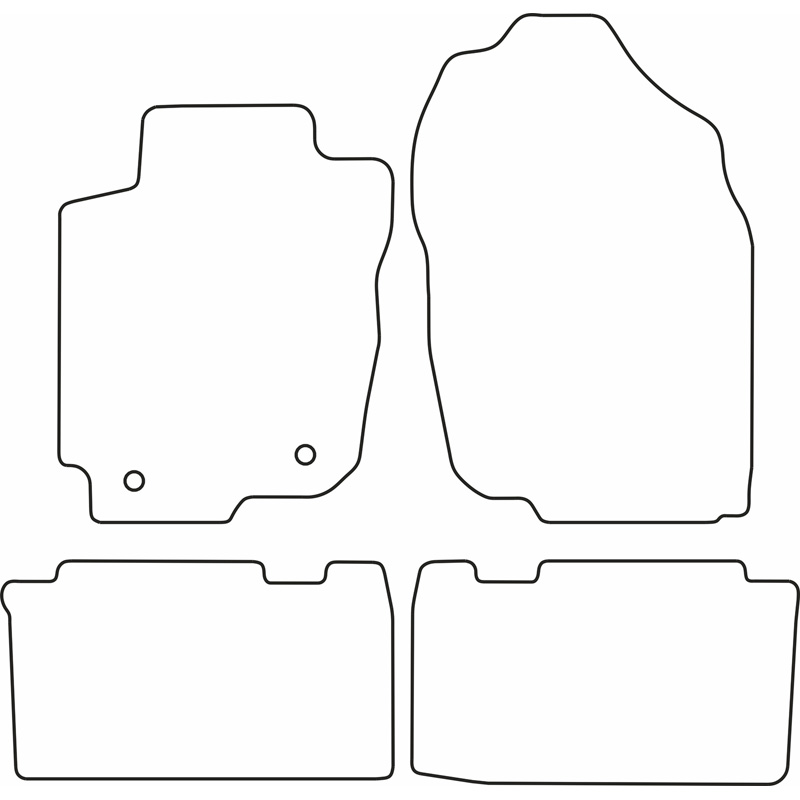 Set de tapis de sol sur mesure pour Toyota RAV4 2013-2018