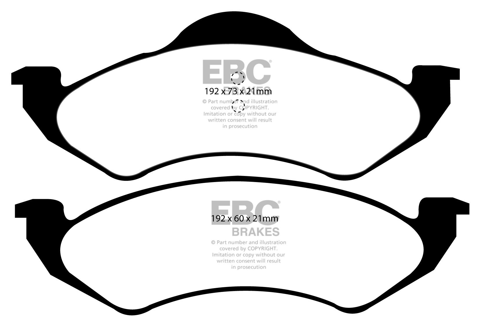 EBC Brakes VAUXHALL (OPEL) VX4/90 2.0 70-71 Remblokken voorzijde