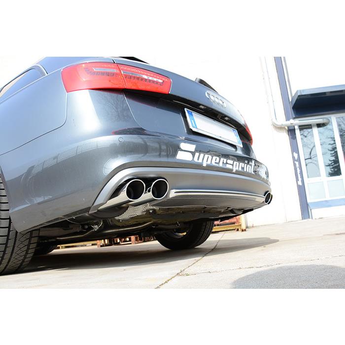 AUDI A6 C7 4G (Sedan + Avant) 3.0 TDI V6 (204 Hp) 2011 -> 2014 Rear pipe Left 100x75 (Muffler delete