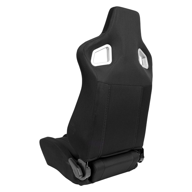 Siège baquet 'RS6-II' - Tissu Noir - Dossier réglable - incl. glissières