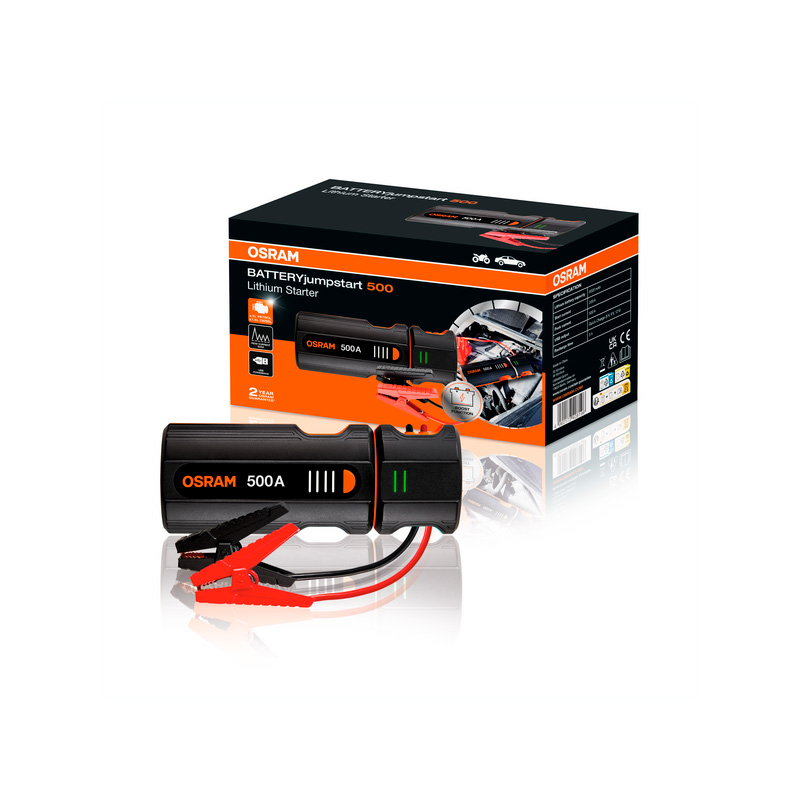 Osram BATTERYjumpstart 500 - Démarreur d'urgence/batterie externe portable
