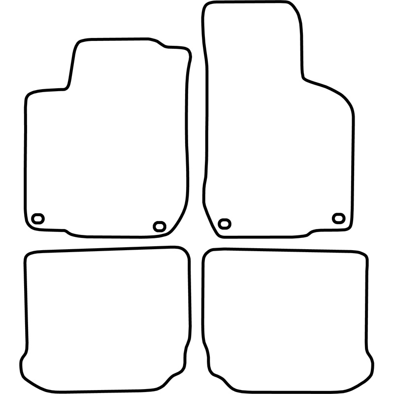 Set de tapis de sol sur mesure pour Volkswagen Golf IV 2001-2003