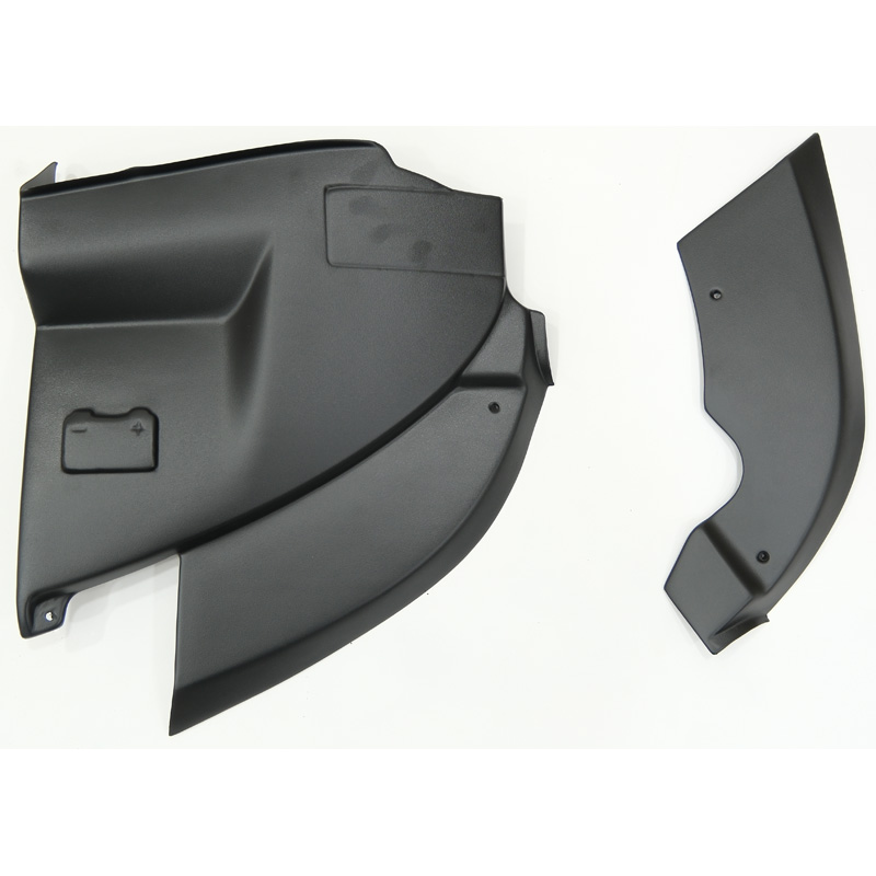 Caches de batterie et de phares sur mesure pour Volkswagen Transporter T5.1 2010-2015 - Noir mat