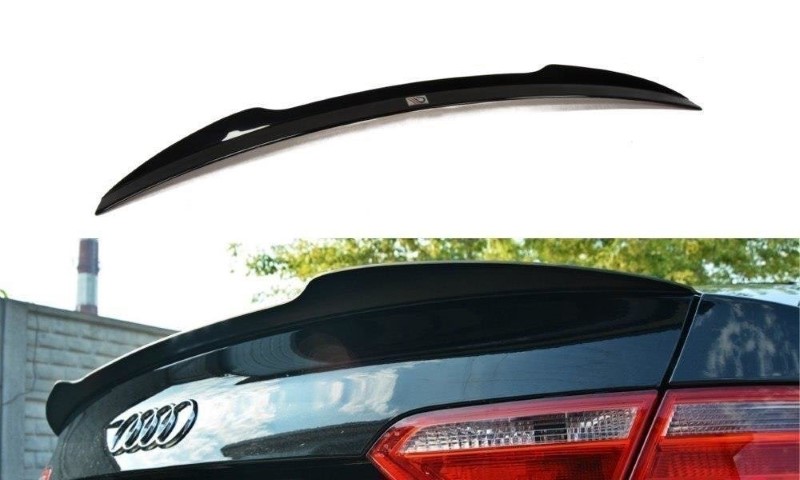 Spoilerkap Audi S5 / A5 / A5 S-Line 8T / 8T FL Coupe Glanzend Zwart Maxton