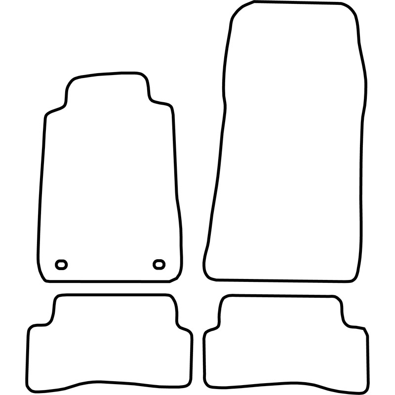 Set de tapis de sol sur mesure pour Mercedes CLK W208 1997-2002