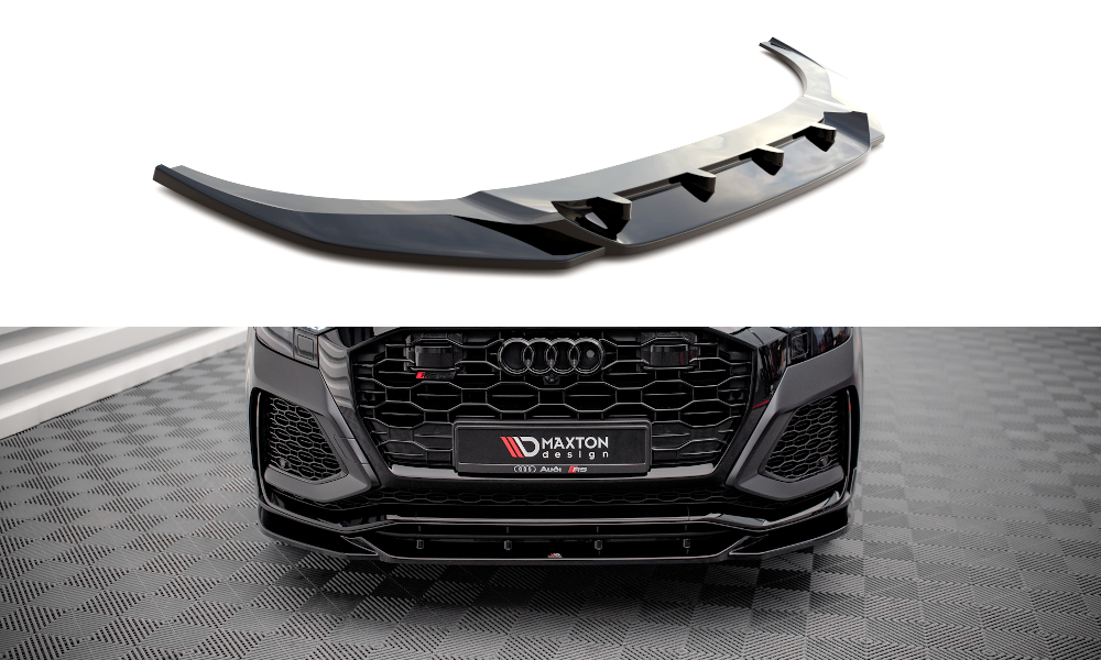 Voorspoiler V.2 Audi RSQ8 Maxton Glans Zwart