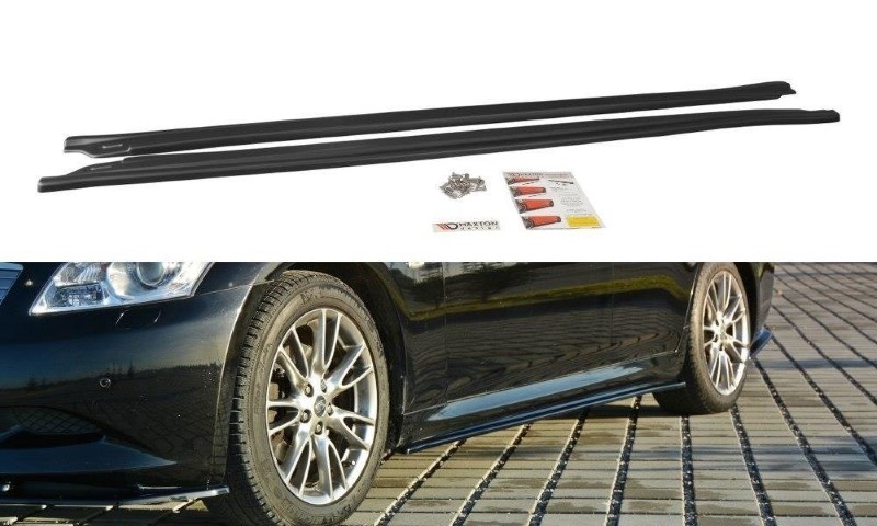 Zijskirts Diffusers Infiniti G37 Sedan Glanzend Zwart
