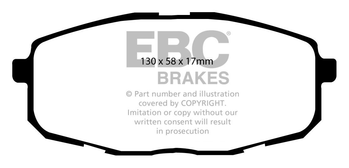 EBC Brakes HYUNDAI i-30 2.0 TD 2007-.. Remblokken voorzijde gree