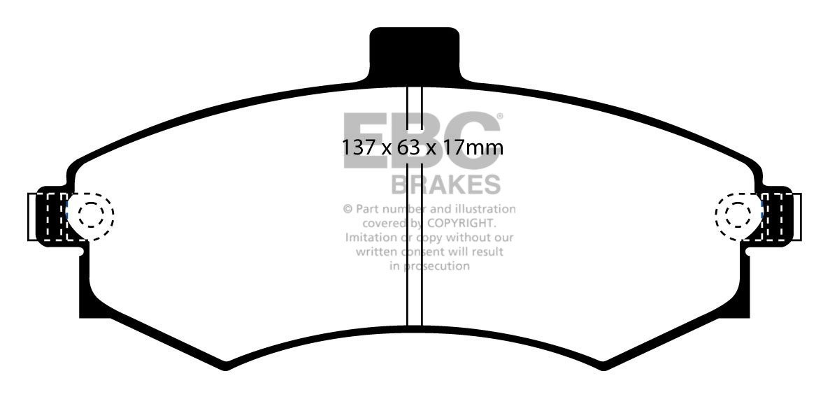 EBC Brakes HYUNDAI Elantra 2.0 2001-2003 Remblokken voorzijde gr