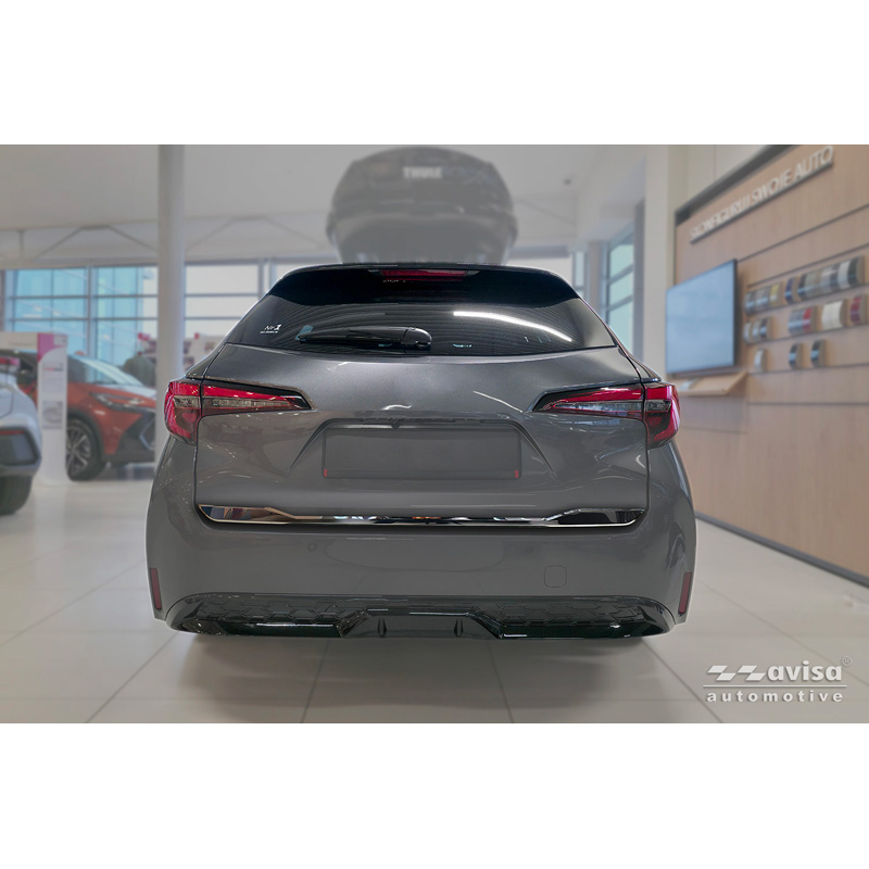 Avisa Moulure de hayon en Inox Noir Chrome sur mesure pour Toyota Corolla Touring Sports (E21) 2019-
