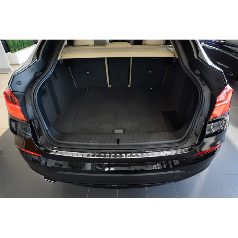 Protection de seuil arrière inox sur mesure pour BMW X4 F26 2014-