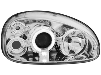 Phares Corsa B Angel Eyes chrome