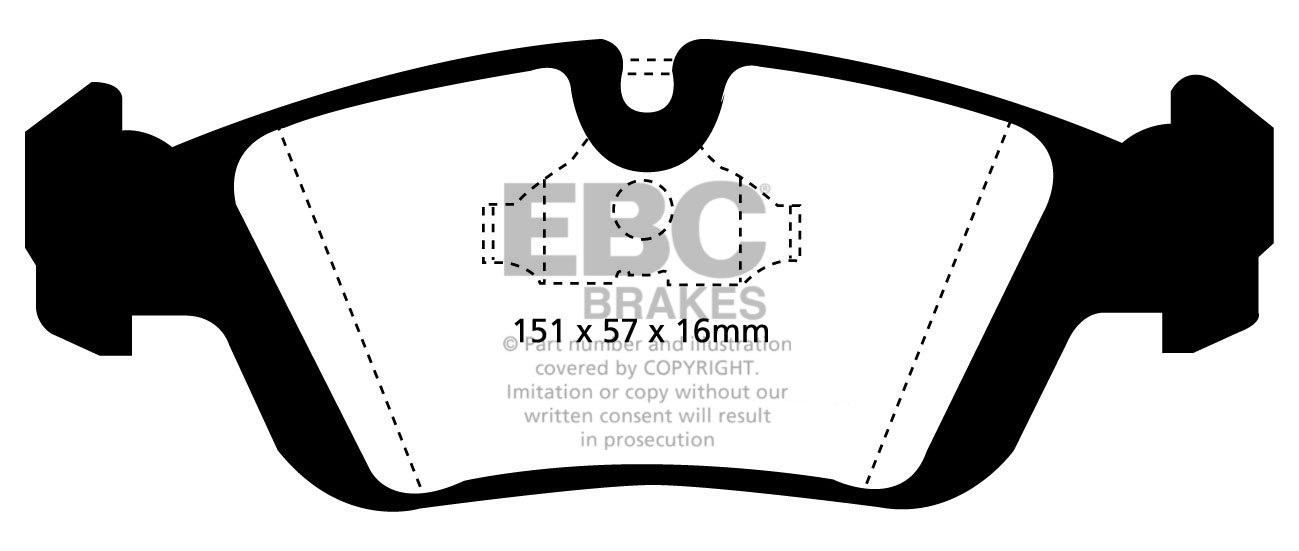 EBC Brakes BMW Z3 1.9 97-2003 Remblokken voorzijde