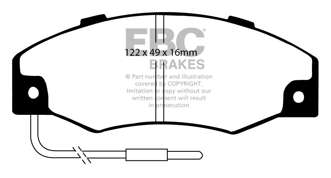 EBC Brakes ALPINE GTA 2.8 84-89 Remblokken voorzijde