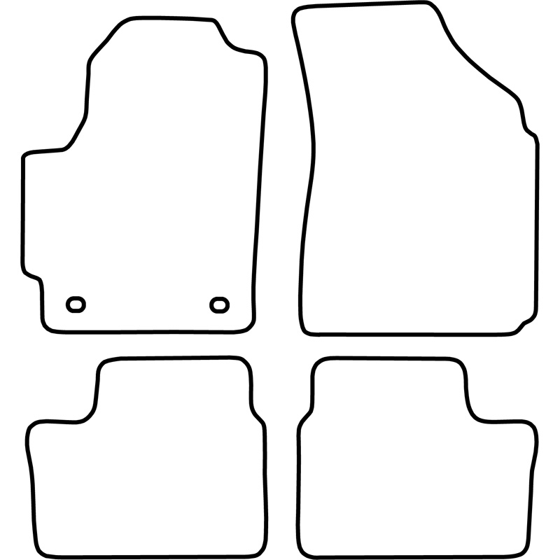 Set de tapis de sol sur mesure pour Daewoo Matiz 2001-2006