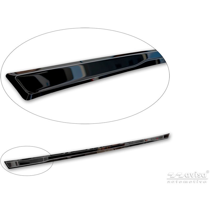Avisa Moulure de hayon en Inox Noir Chrome sur mesure pour Renault Arkana 2020-