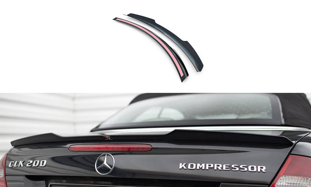 Spoiler Mercedes-Benz CLK W209 2002 - 2005 Maxton Glans Zwart