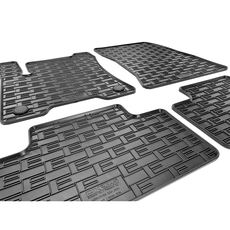 Set tapis de caoutchouc sur mesure pour Mercedes EQA (H243) 2021- (4-pièces + points de fixage)