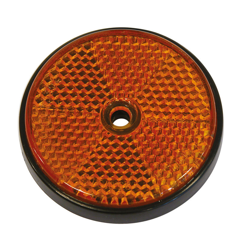 Carpoint Catadioptres Ronds Ø 70mm Orange 2-pièces