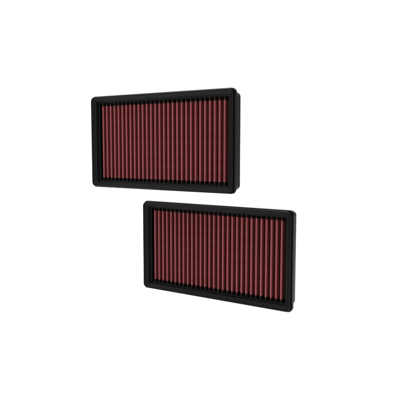 K&N Filtre à air de remplacement sur mesure pour BMW 760Li (F02) V12 2012-2015 & 760Li (G12) V12 2015-2022 (ensemble de 2 pièces) (33-5124)