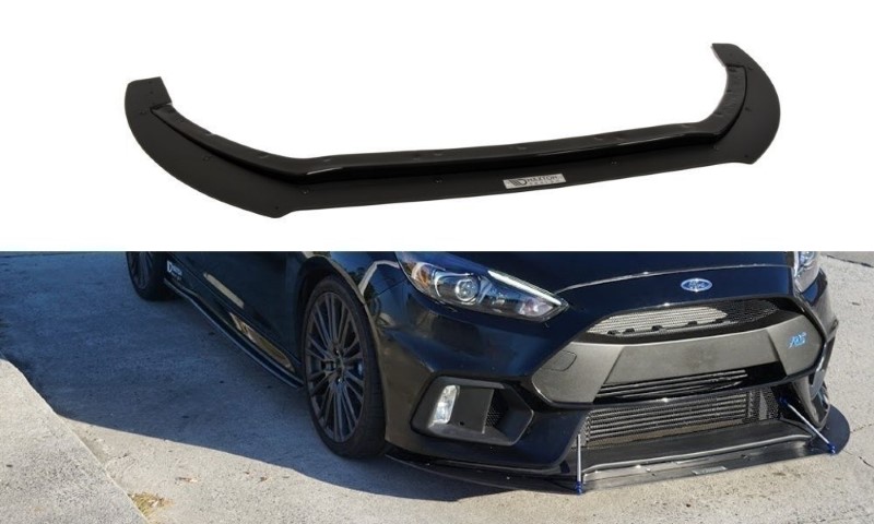 Hybride Voorspoiler Ford Focus RS Mk3 Glanzend Zwart