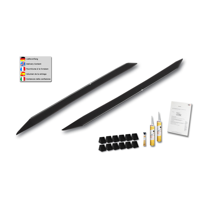 Jupes latérales 'Slim' sur mesure pour BMW X1 (E84) 2009-2015 (ABS noir luisant)