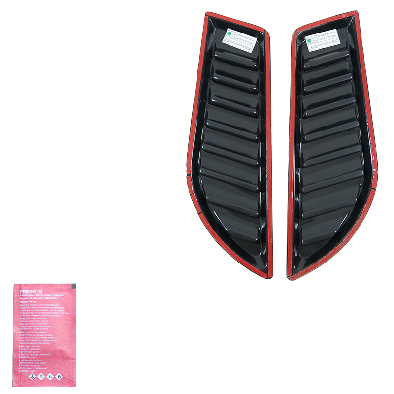 Jeu de prises d'air pour le capot Pick-Up 4x4 - Universel - Noir brillant