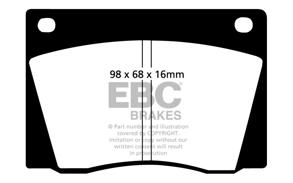 EBC Brakes OPEL Vectra B 1.8 95-2000 Remblokken voorzijde
