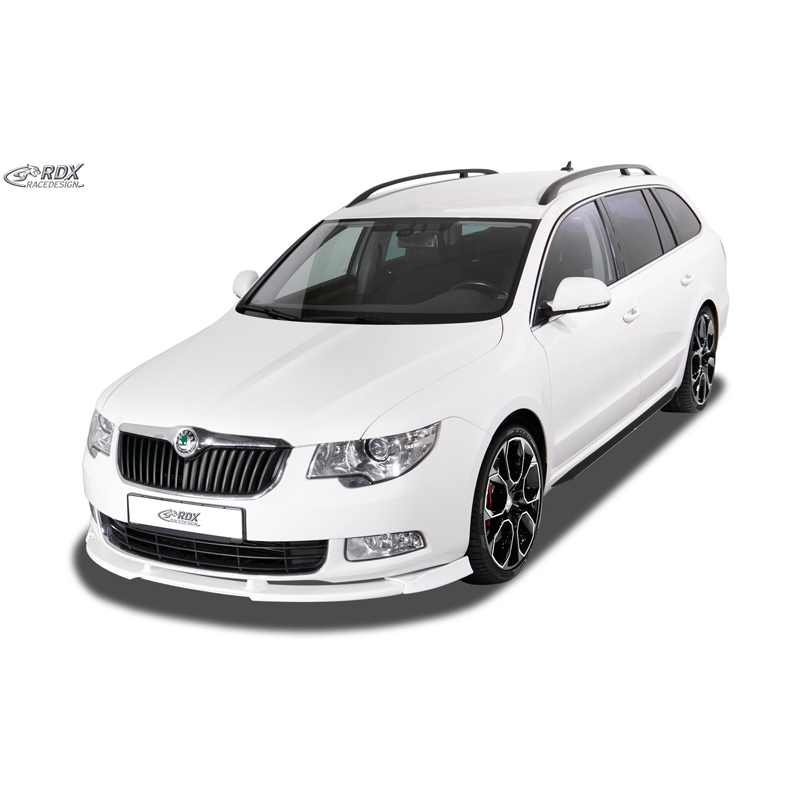 Jupes latérales 'Slim' sur mesure pour Skoda Superb II (3T) 2008-2015 (ABS noir luisant)