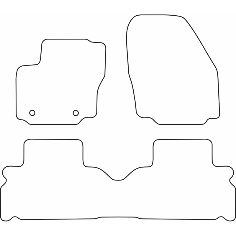 Set de tapis de sol sur mesure pour Ford S-Max 2006- (5 Personnes)