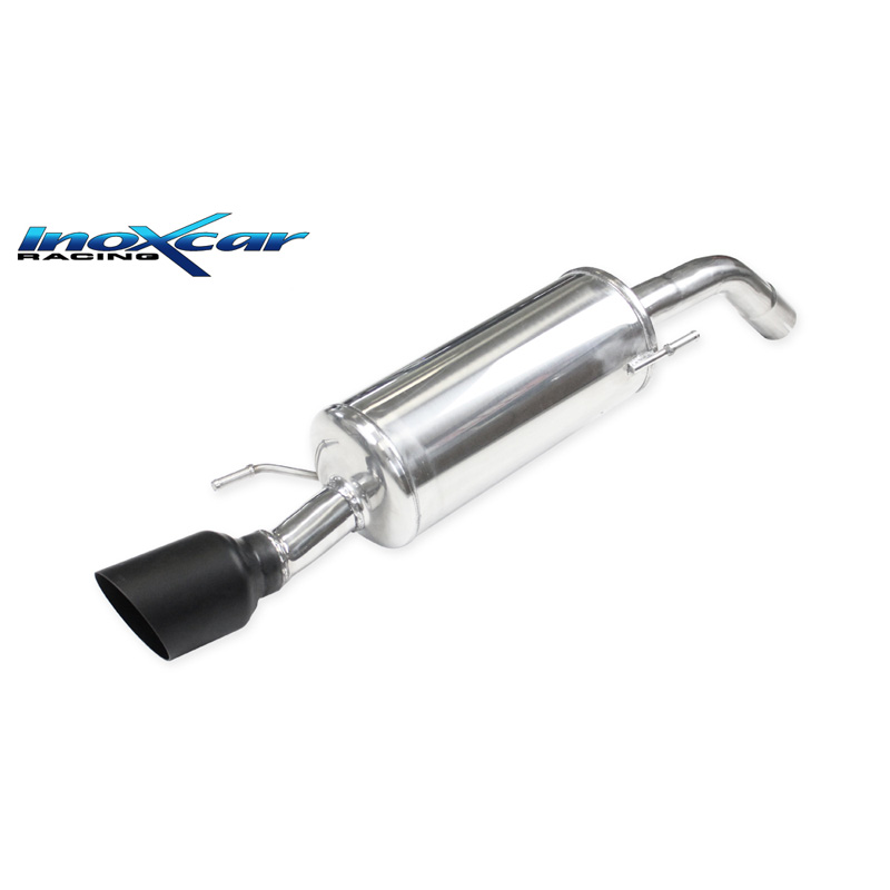 100% Inox Échappement Sport sur mesure pour Opel Adam 1.4 S Turbo 150cv 2015- 54mm 1x100mm Ceramic Black