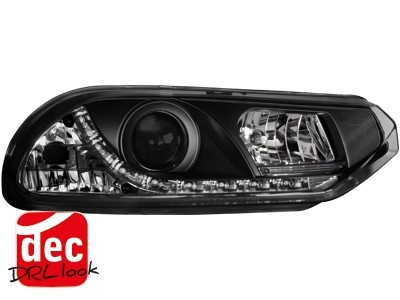 Phares Alfa Romeo 156 LED Yeux du Diable Dayline noire