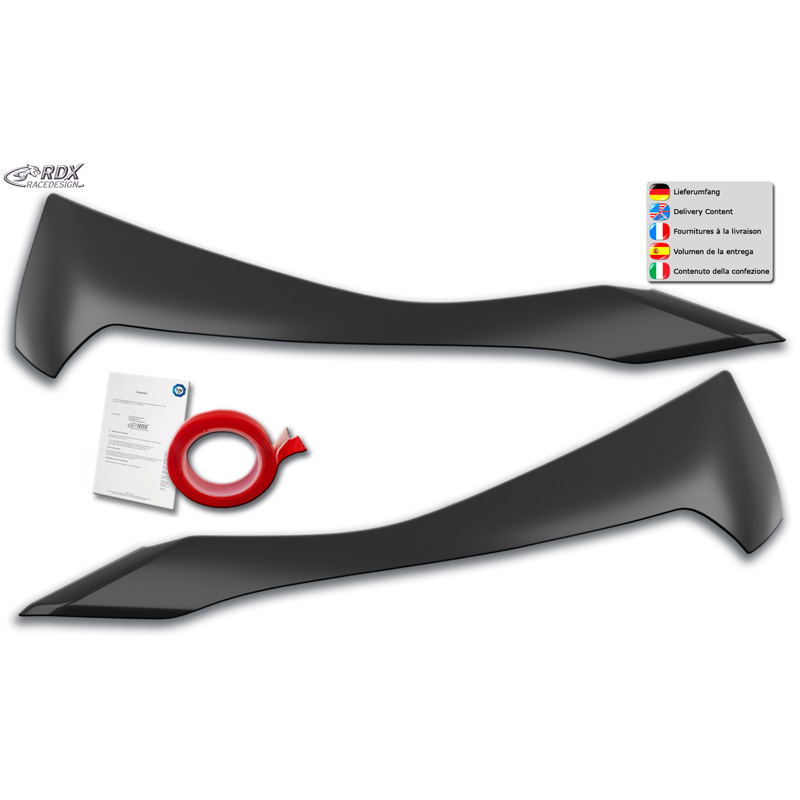 Spoilers de phares sur mesure pour Renault Captur II 2020- (ABS)
