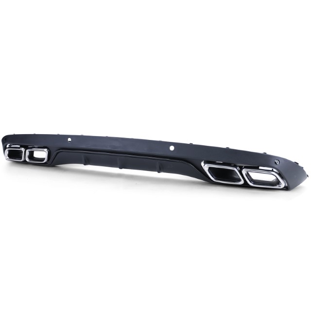 Achterbumper Diffuser passend voor Mercedes C-Klasse Kombi S205 C63 Look incl. Sierstukken