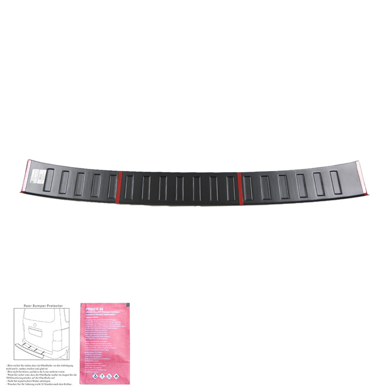 Protection de seuil arrière sur mesure pour Volkswagen Crafter MK2 2016- & MAN TGE MK1 PreFacelift 2016- - Noir mat