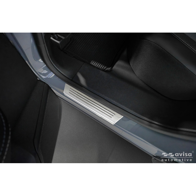 Avisa Seuils de portes inoxydable sur mesure pour Opel Grandland (EV) 2024- 'Lines' - 4-pièces