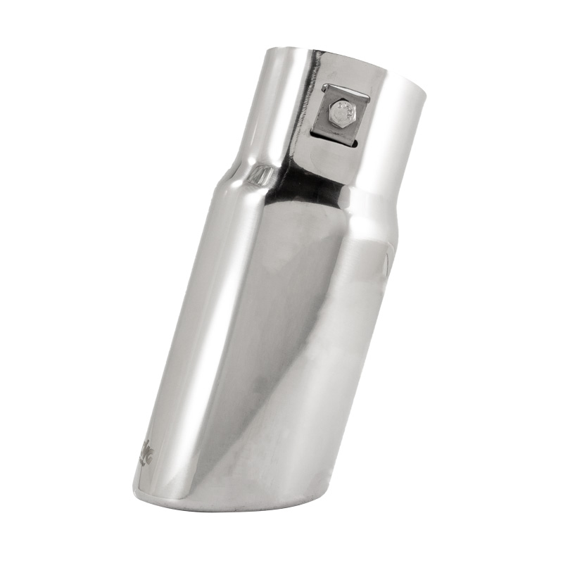 Simoni Racing Embout d'Échappement Rond/Oblique Inox - Ø76xL180mm - Montage ->64mm