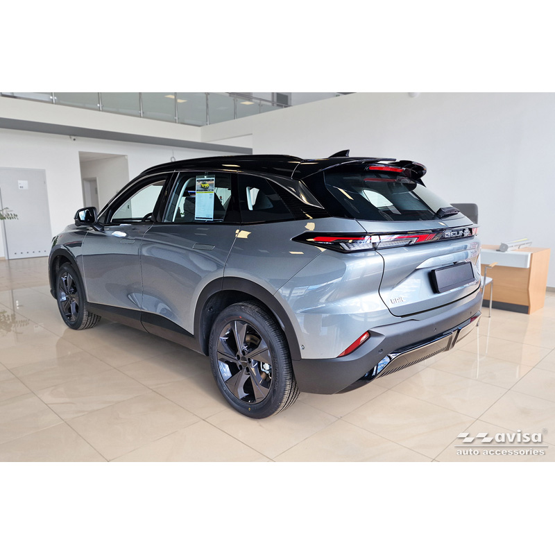 Protection de seuil arrière inox noir mat sur mesure pour BAIC Beijing 5 (X55) II 2023-