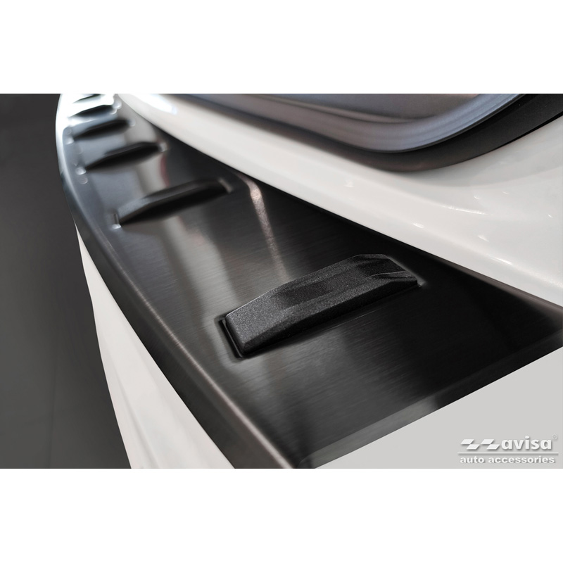 Protection de seuil arrière inox noir sur mesure pour Mazda CX-60 (KH) 2022- 'STRONG EDITION'
