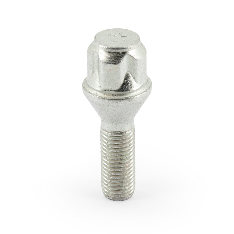Jeu de antivol de roue H&R M12x1.50x30mm conique - 4 boulons antivol de roues avec adaptateur