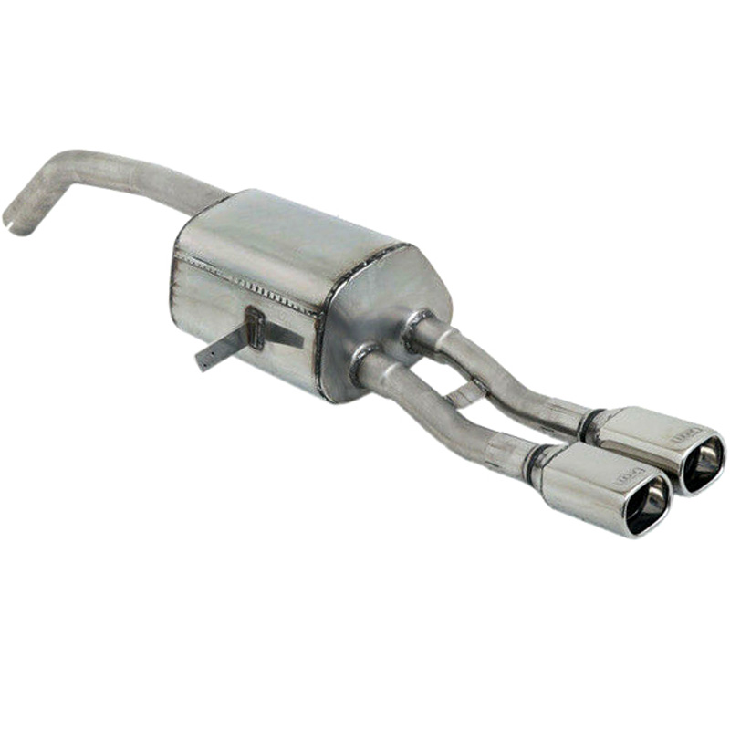 Échappement inoxydable sur mesure pour Renault Megane III Grandtour/Cabrio 1.4TCE 96kW/1.6 74/81kW/1.5dCi 62/77kW/1.9dCi 96kW/2.0dCi 118kW 2008-2012 2x 80x65mm