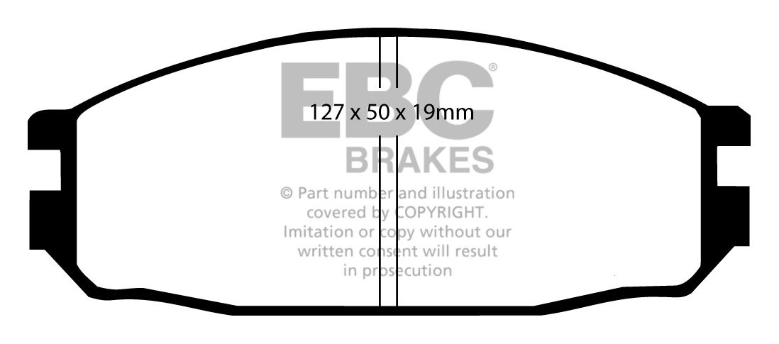 EBC Brakes NISSAN Patrol 4.2 TD (Y60) 93-98 Remblokken achterzij