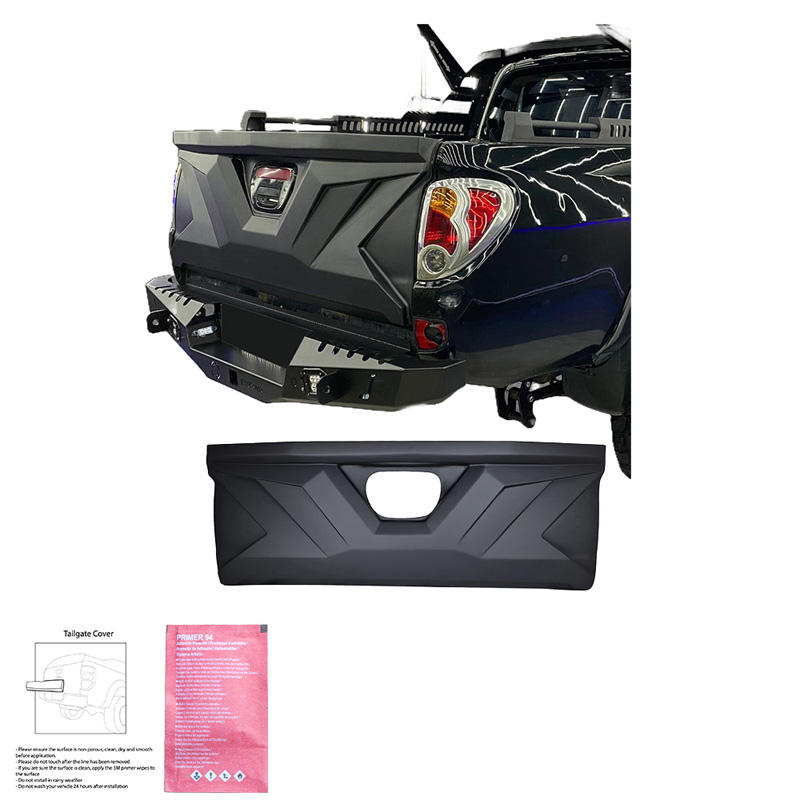 Protecteur de hayon sur mesure pour Mitsubishi L200 Triton 4 2010-2014 - Noir mat