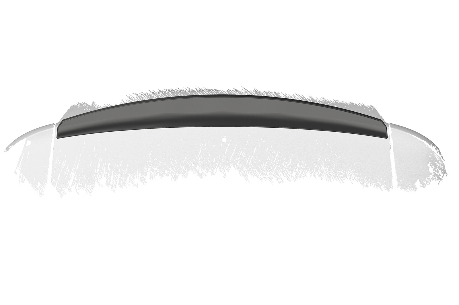 Spoiler Peugeot 407 CSR glans Zwart