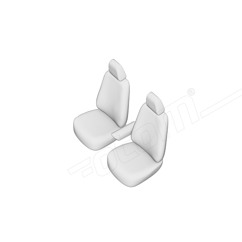 Original Design Housses de siège en tissu 1+1 sur mesure pour Volkswagen ID.Buzz 2022- (accoudoir sur le siège du conducteur)