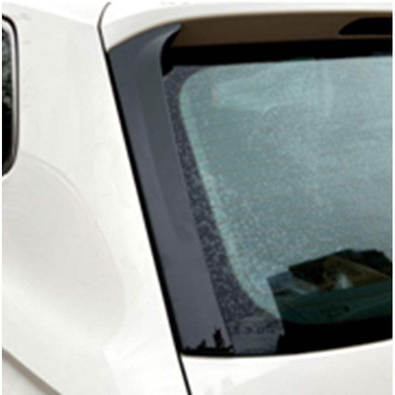 Jeu de déflecteurs d'air lunette arrière sur mesure pour Volkswagen Tiguan II 2016-2024 excl. R/R-Line (ABS Noir Luisant)